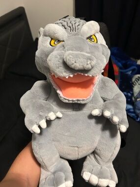 Plush Gray Reptile Toy - Soft Cuddly Plush for Kids